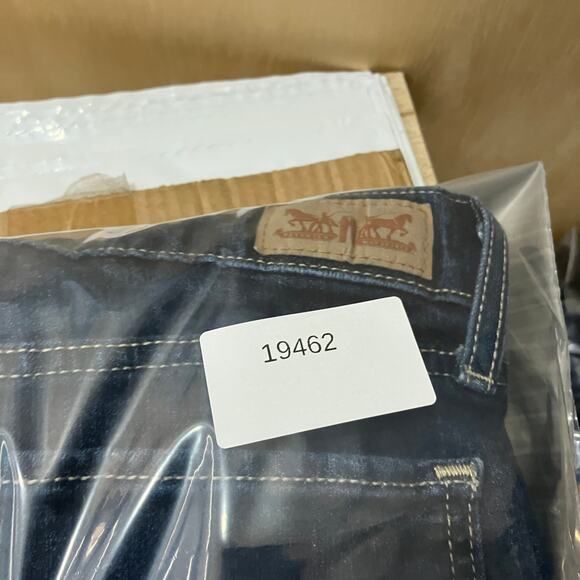 Levi's Perfectly Slim Jeans Womens W27 L34 Blue Bootcut Mid Rise Stretch Denim - Picture 11 of 11